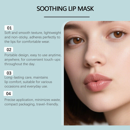 💄Soothing Prep Lip Mask — Cooling peel-off lip mask for moisturizing and smoother lip prep✨