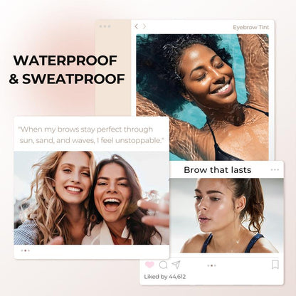 Eyebrow Tint Kit,Long-lasting Waterproof Sweat-proof