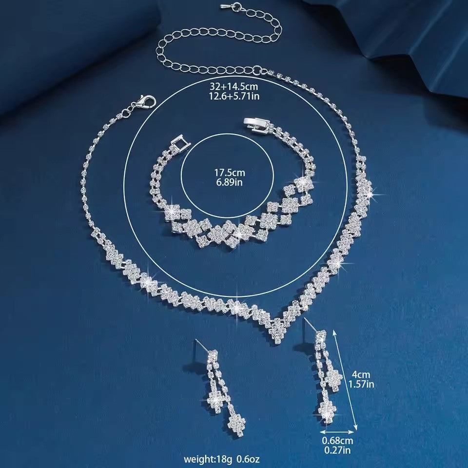 Wedding Season Women's Claw Chain Series Earrings Necklaces Bracelets